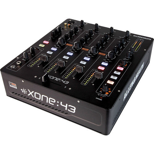 ALLEN & HEATH XONE:43 Mezclador para DJ 4+1  4 entradas de audio coaxiales RCA 4 entradas de línea coaxiales RCA 1 entrada de retorno coaxial RCA