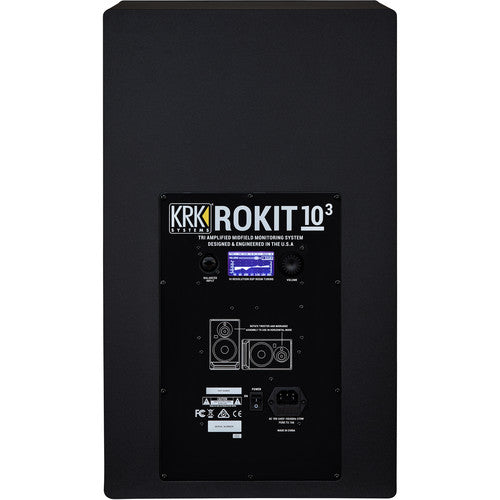 KRK ROKIT 10 G4 Monitor de estudio activo bidireccional de 10" Clase-D, potencia 300 W, Entradas combinadas TRS/XLR balanceadas, Color Negro, 1 pieza