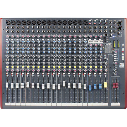 HALLEN & HEATH ZED-22FXMezclador de grabación y en vivo 22 entradas: 16 canales mono y 3 estéreo16 entradas de micrófono XLR con Phantom power