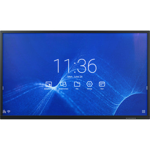 NEC CB861Q Monitor de 86” 4k nativo uso profesional operación 12/7 Panel touch Colaboración inalámbrica interactiva desde la PC. 3 años de garantía.