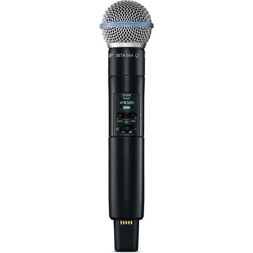 SHURE SLXD24/B58 Sistema de micrófono inalámbrico de mano capsula Beta 58A (G58: 470 a 514 MHz)