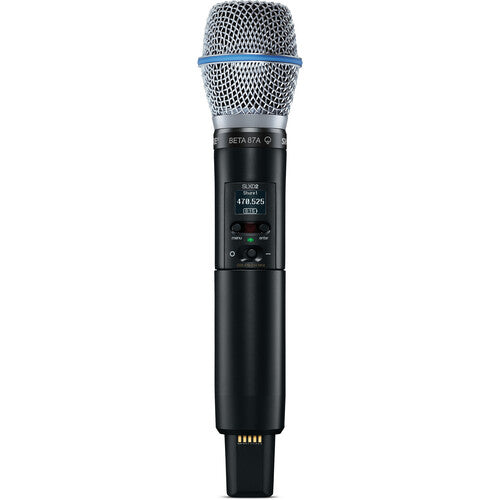 SHURE SLXD24/B87A Sistema micrófono inalámbrico de mano  con capsula Beta87-A, Receptor de montaje en rack, (G58: 470 a 514 MHz)