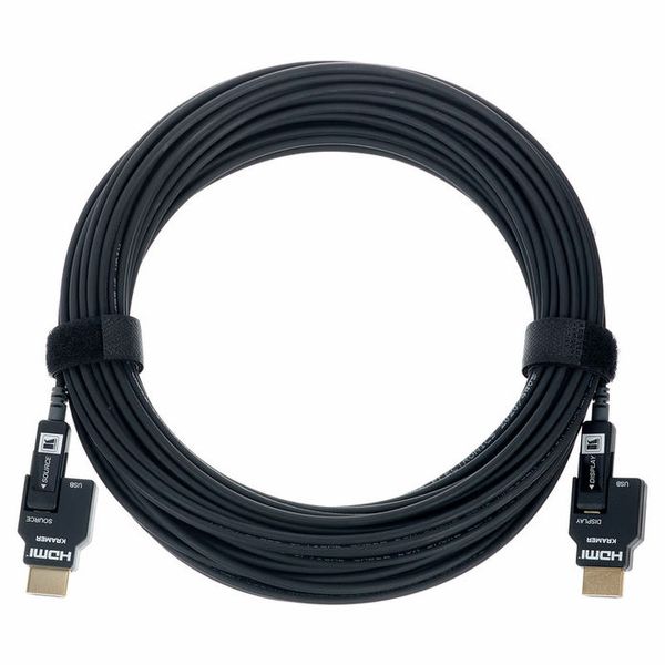 KRAMER CLS-AOCH/60-230 Cable Activo óptico HDMI 4K Terminales desmontables, 230 Pies (70m) Conectores HDMI Desmontables, Cápsula protectora para canalización.