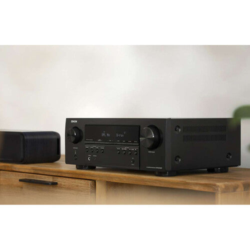 DENON AVR-S570BT Receptor AV 5.1 canales hasta 130W/Canal 8K, HDR10+ Dolby Vision™ eARC, Dolby Atmos