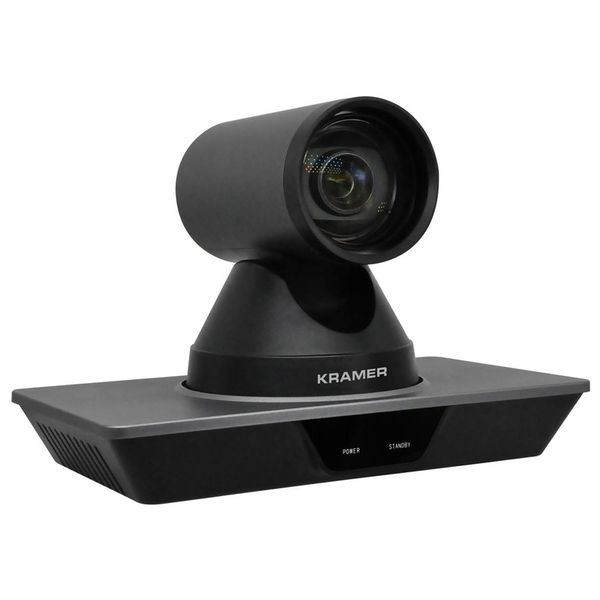 KRAMER K-Cam4K Cámara PTZ 4K, Objetivo gran angular de 71 grados, zoom óptico 12x, zoom digital 16x, USB, HDMI, 3G-SDI, Protocolo RS–232 e IR, H.264