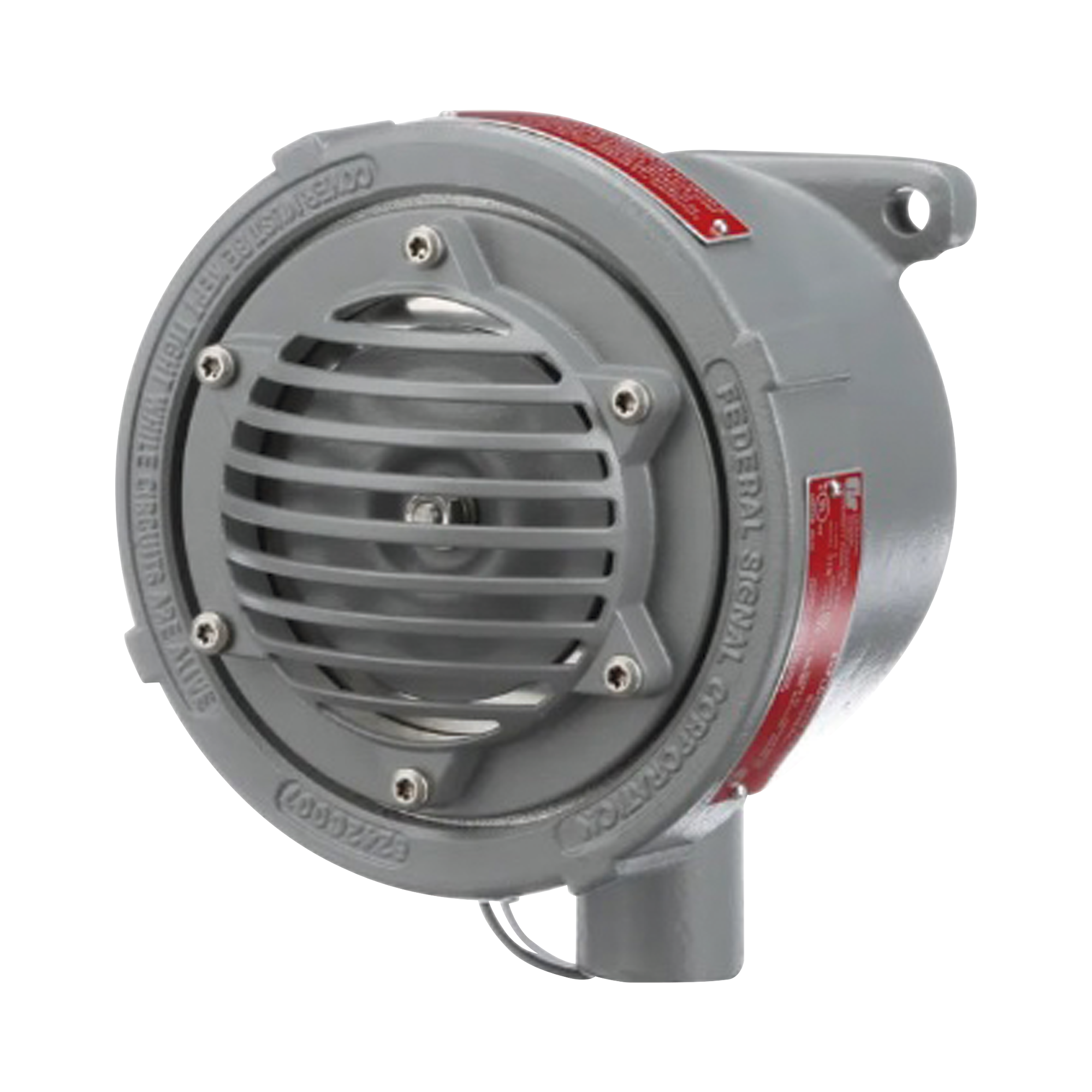 Bocina Vibratone a prueba de explosiones para exterior y ubicaciones peligrosas, 120Vca, negra