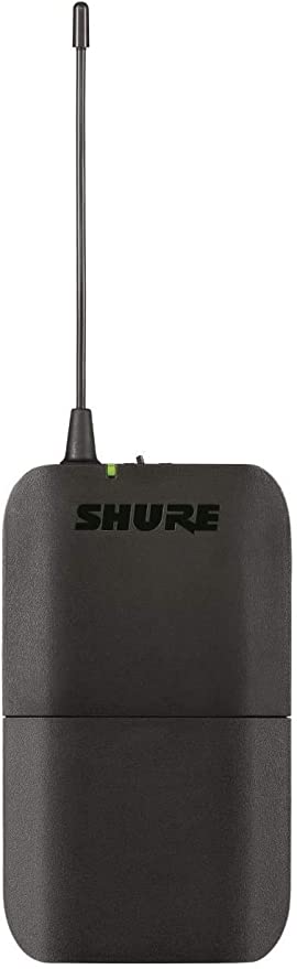 SHURE BLX14/B98 Sistema inalámbrico de micrófono cardioide para instrumentos de viento y percusión, Micrófono de clip, Receptor de mesa 614 - 638 MHz