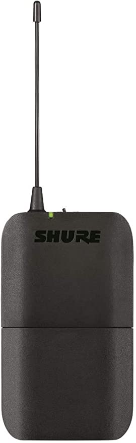 SHURE BLX14/B98 Sistema inalámbrico de micrófono cardioide para instrumentos de viento y percusión, Micrófono de clip, Receptor de mesa 596 a 616 MHz