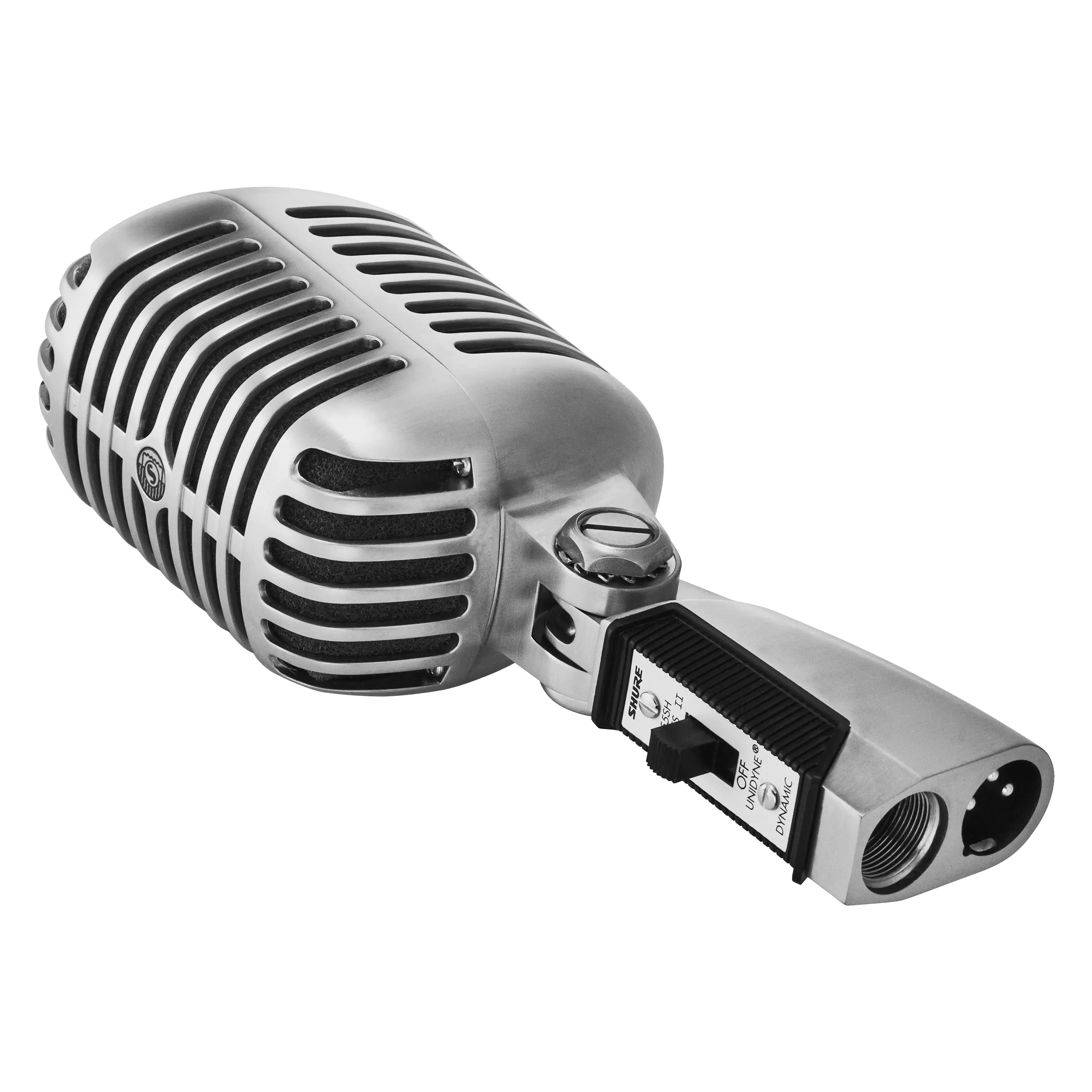 SHURE 55SH Series II Micrófono dinámico cardioide cartucho montado contra impactos. Para sesiones de grabación, aplicaciones en vivo, podcasting, etc