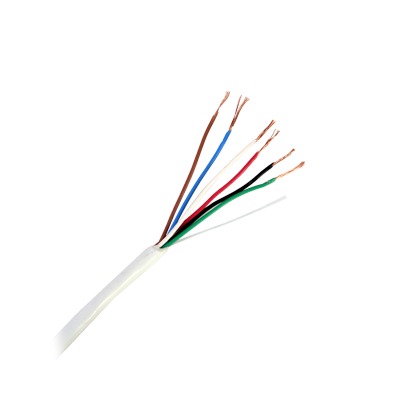 Cable Calibre 22, CMR, 6 Conductores,  305 metros, Color Blanco