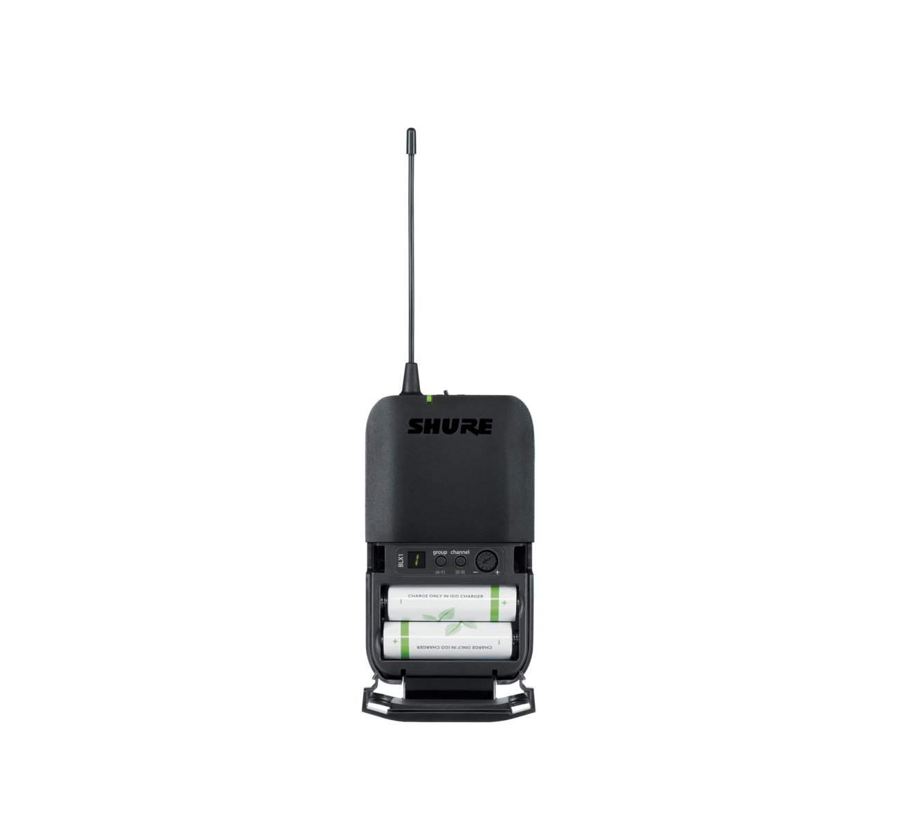 SHURE BLX14/SM31 Sistema con micrófono de diadema cardioide para cantante, Fitness Transmisor de cuerpo ligero, Repelente a la humedad. 596 a 616 MHz