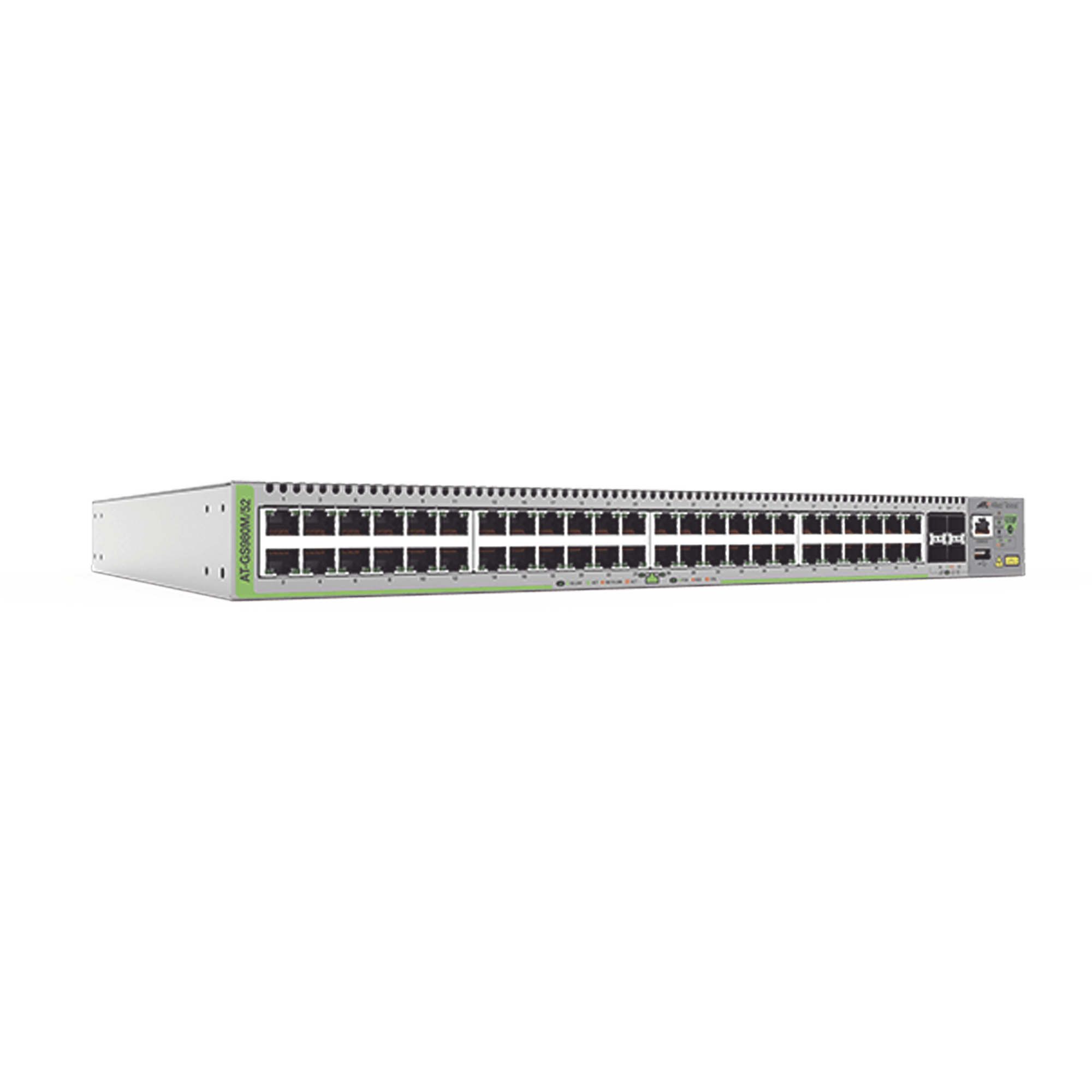 Switch Administrable CentreCOM GS980M, Capa 3 de 48 puertos 10/100/1000Mbps + 4 SFP Gigabit