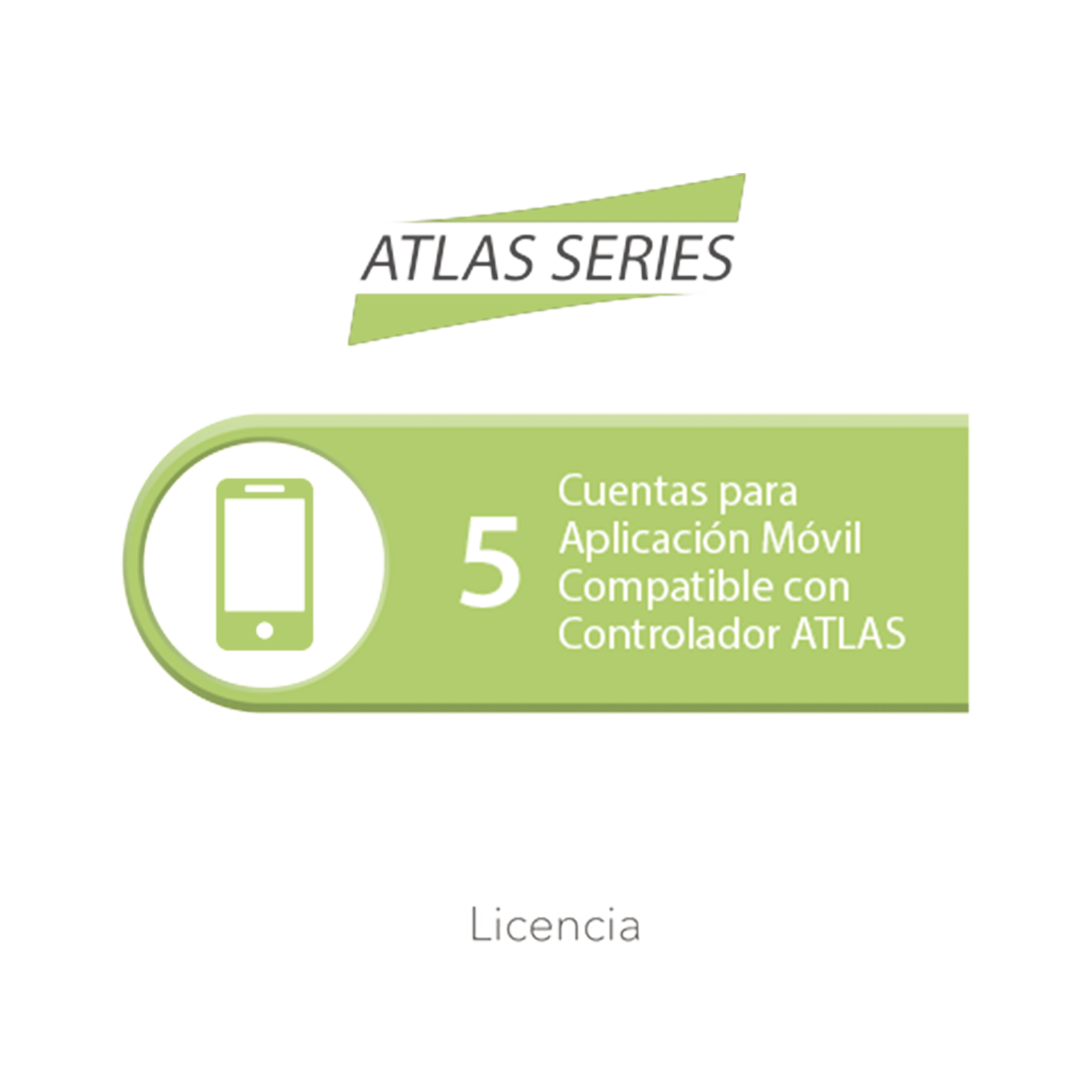 Licencia de 5 cuentas para aplicación Móvil compatible con controlador ATLAS
