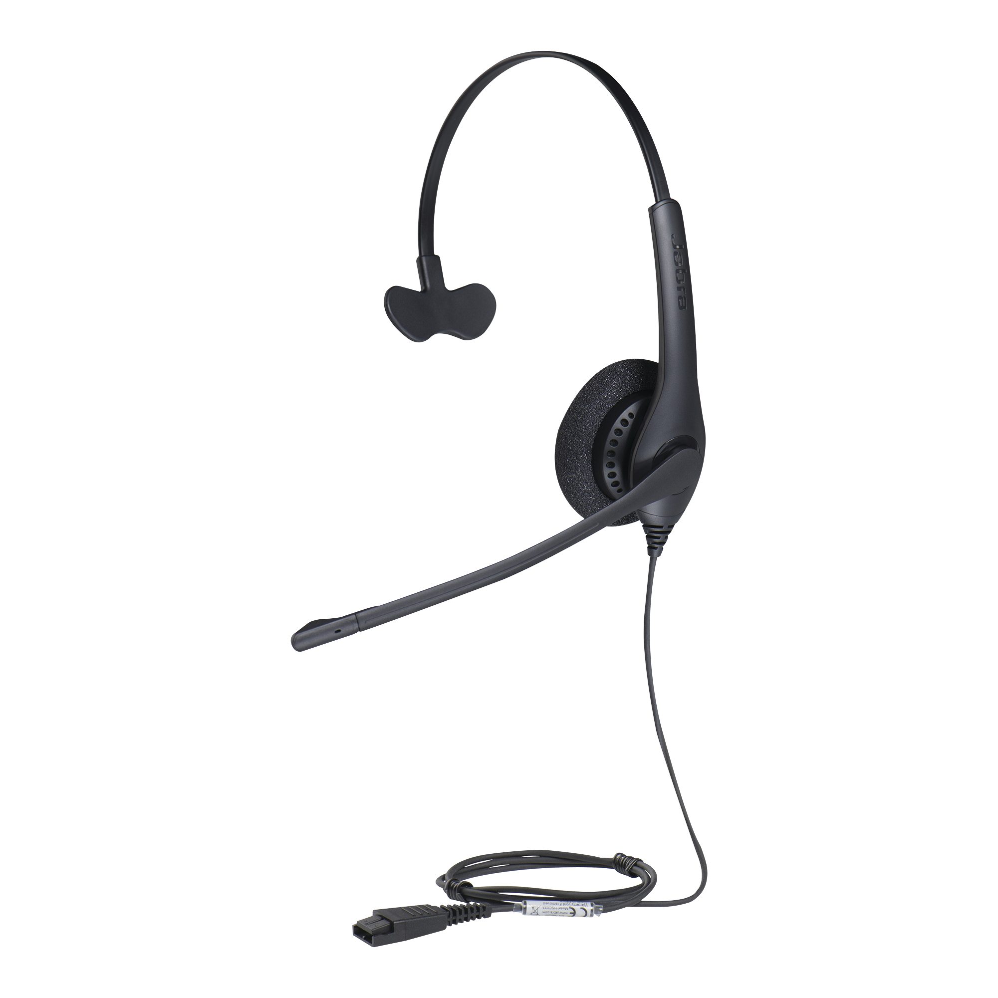 Jabra Biz 1500 Mono, auricular profesional con cancelación de ruido, ligero y cómodo ideal para contact center con conexión QD (1513-0157)