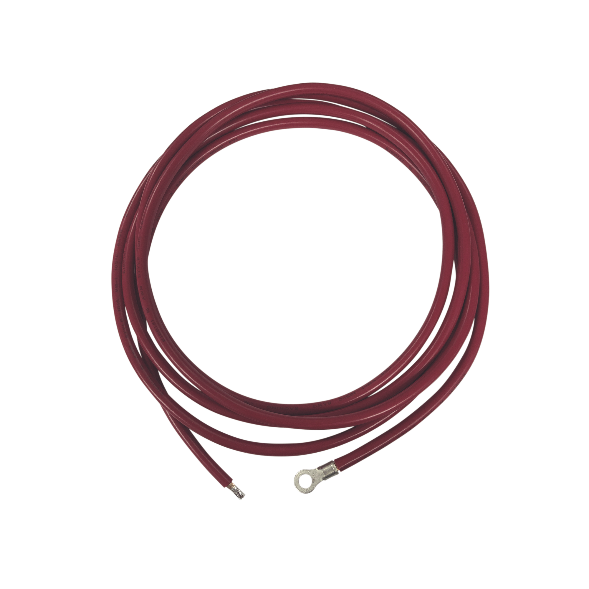 Cable para Controlador 3.0 m, Rojo, Calibre 8 AWG con Terminal de Ojo en un Extremo