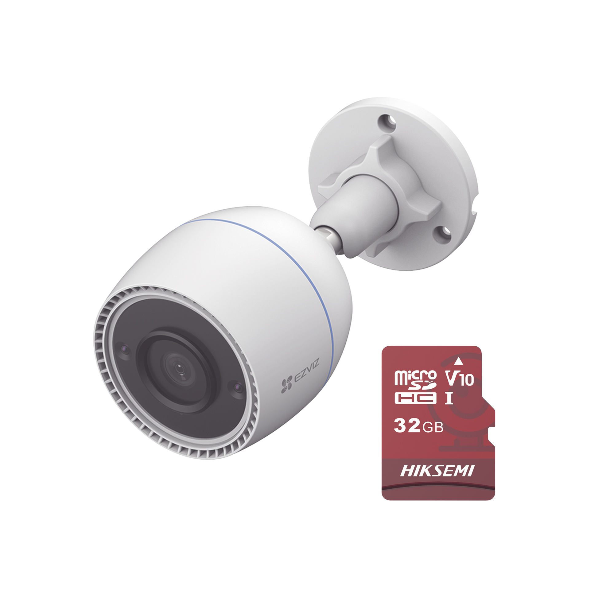 Kit de Camara WiFi y Memoria MicroSD, Incluye 1 Pieza CS-C3TN y 1 Pieza HS-TF-L2/32G/P / Detección de Movimiento / Notificación Push / micrófono integrado