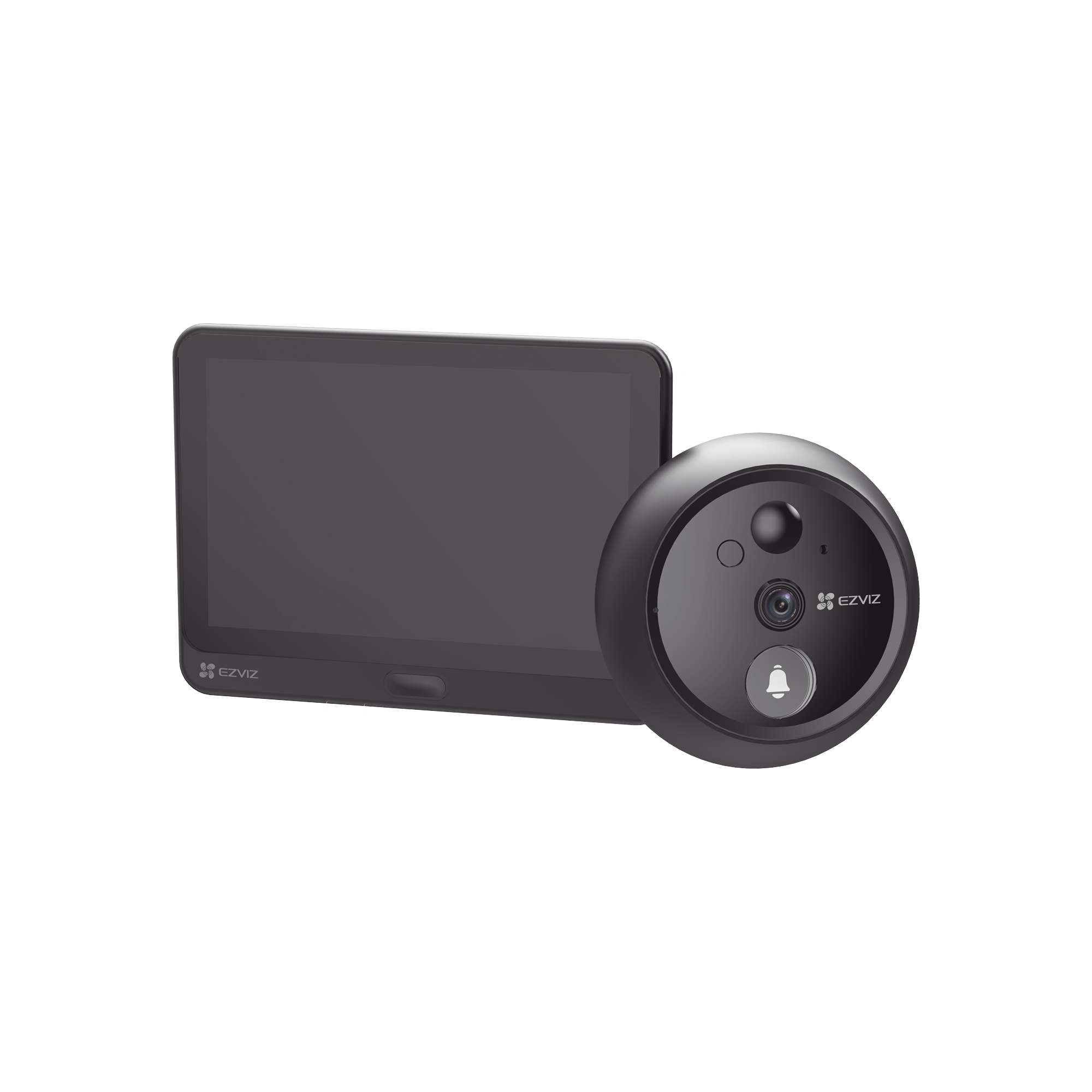 Videoportero Con Mirilla y Pantalla Wi-Fi de Batería Recargable / Para Instalarse en Puerta / Cámara 1080P / Sensor PIR / Detección de Movimiento / Audio de Dos Vías / Uso en Interior