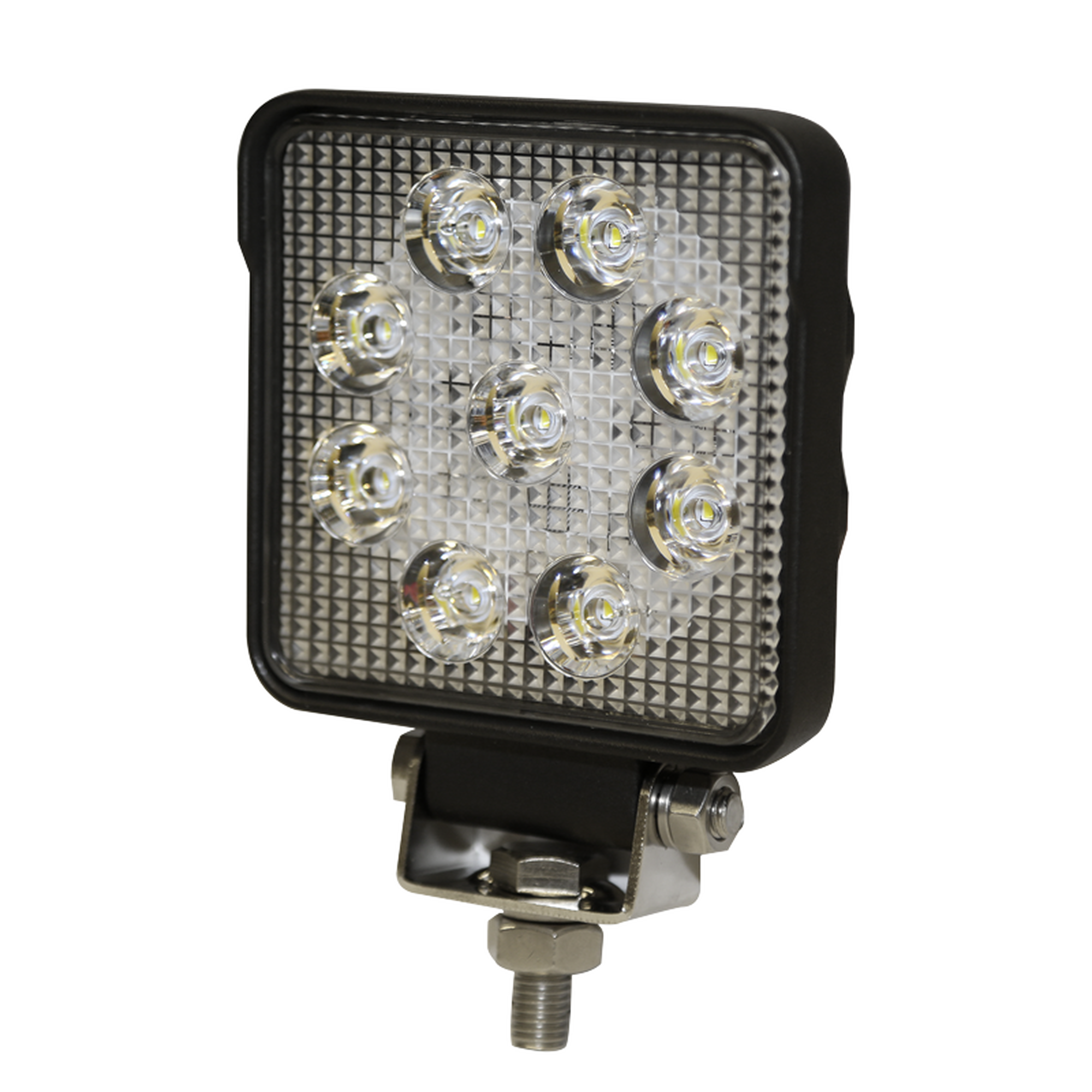 Luz de Trabajo Cuadrada Ultra Brillante, 9 led,1450 lumenes, 12-24 Vcd