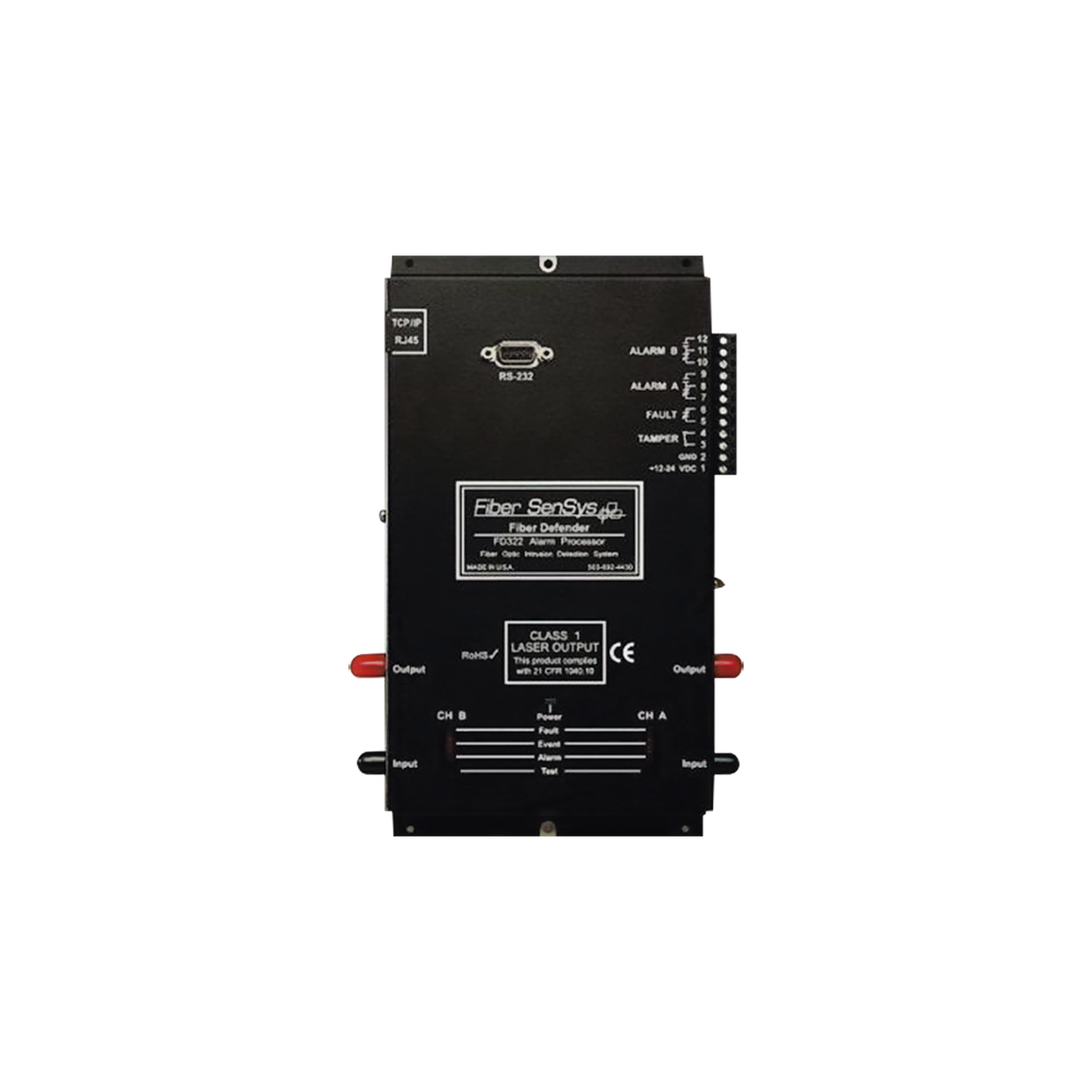 Sensor de Seguridad Perimetral de 2 Zonas/ Detección por Fibra Óptica Sensitiva/ Rango de 0 a 500 metros de protección