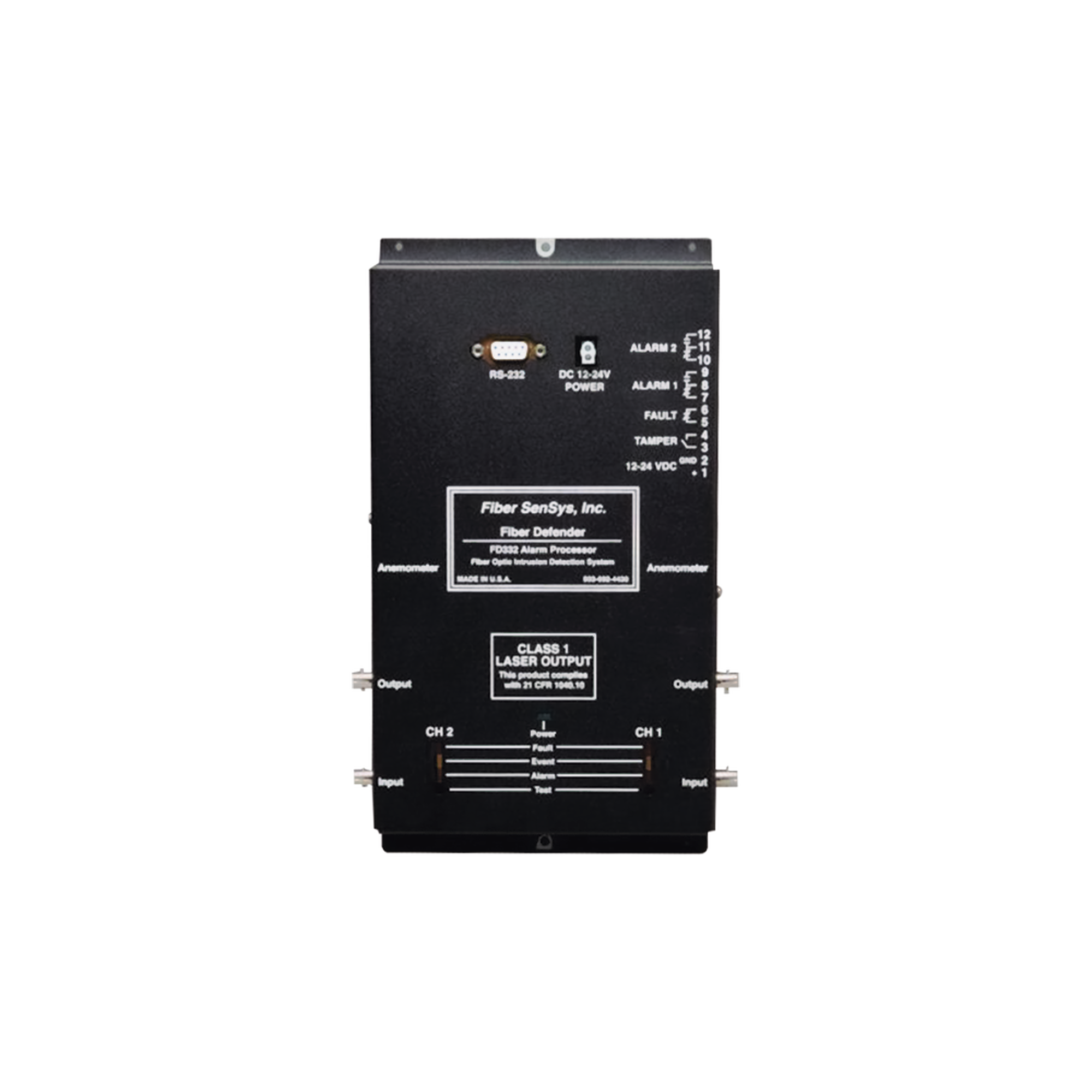 Sensor de Seguridad Perimetral de 2 Zonas / Detección por Fibra Óptica Sensitiva/ 500 Metros de protección por zona