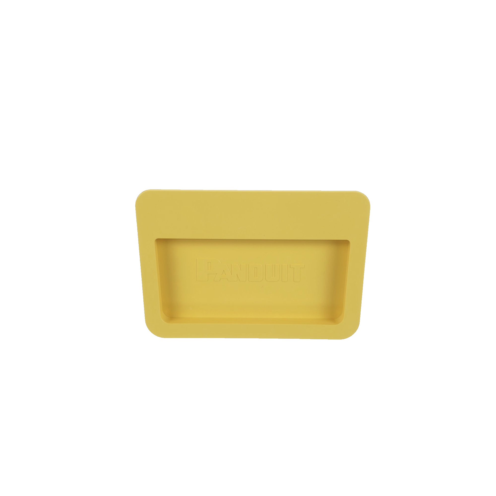 Tapa Final Para Canaletas FiberRunner™ 6x4, de Instalación a Presión, Color Amarillo