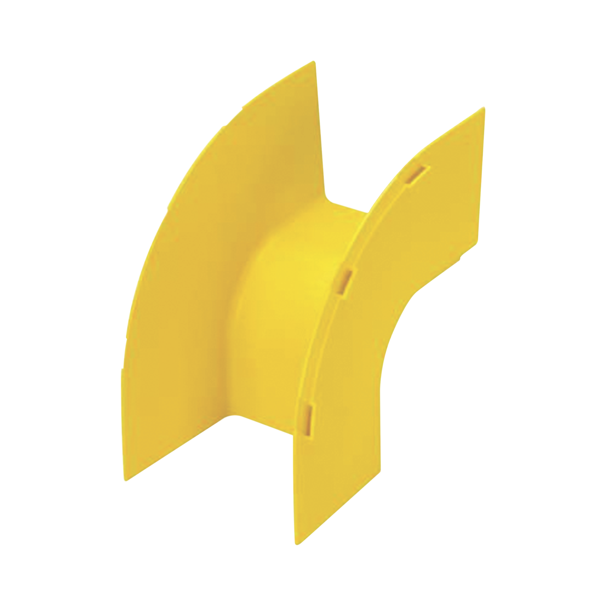 Bajada Vertical Exterior de 90º, Para uso con Canaletas 4X4 FiberRunner™, Color Amarillo