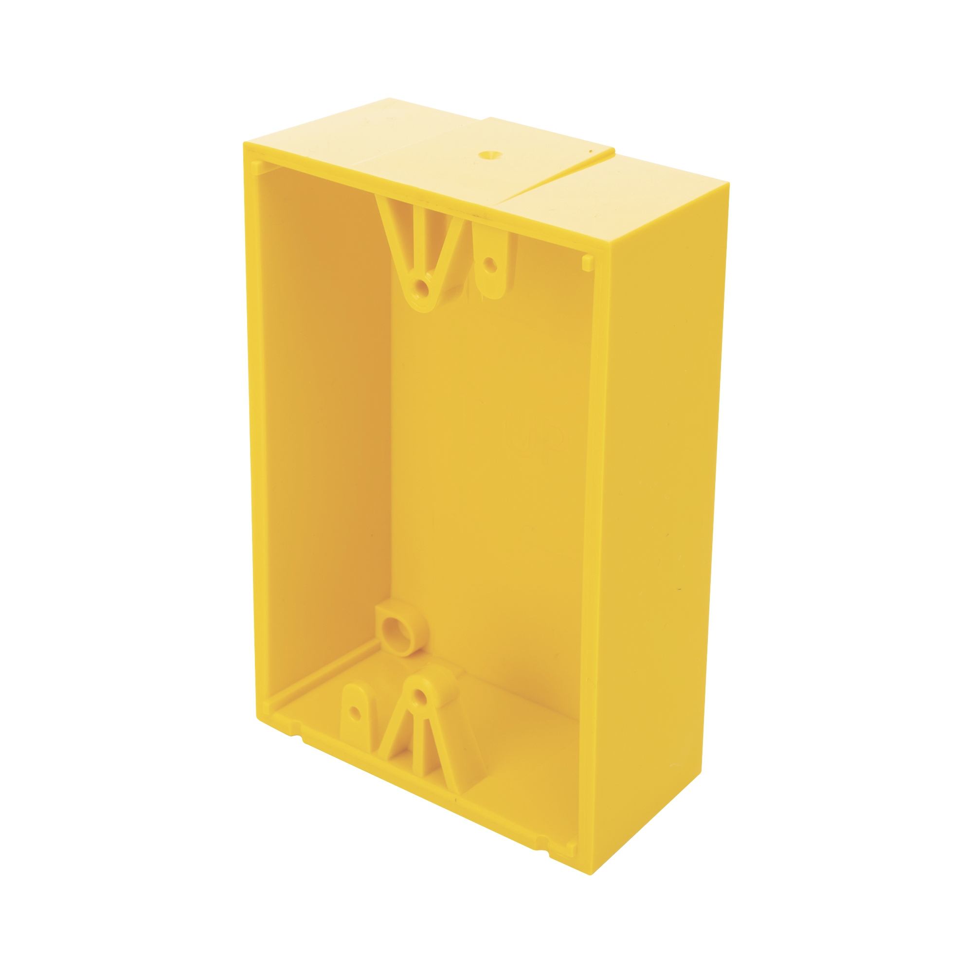 Caja de Montaje Color Amarillo para Botones de Emergencia STI