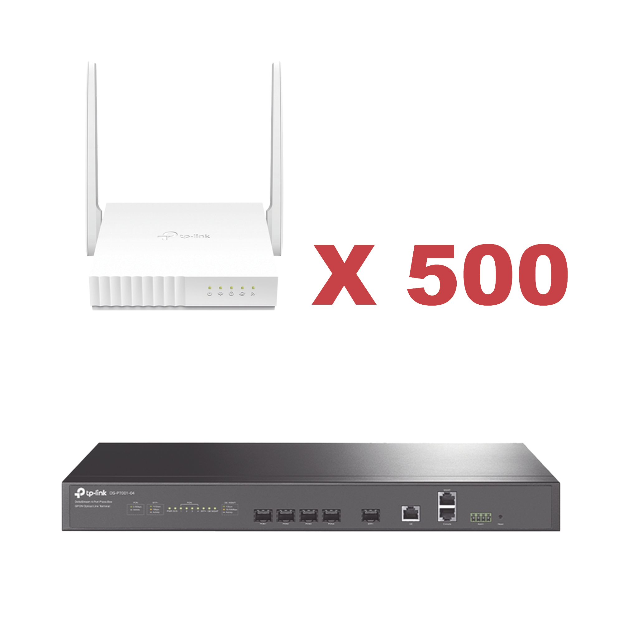 Kit para ISP`s / Paquete de 500 ONU´s Modelo XN020G3 y una OLT DS-P7001-04 de regalo