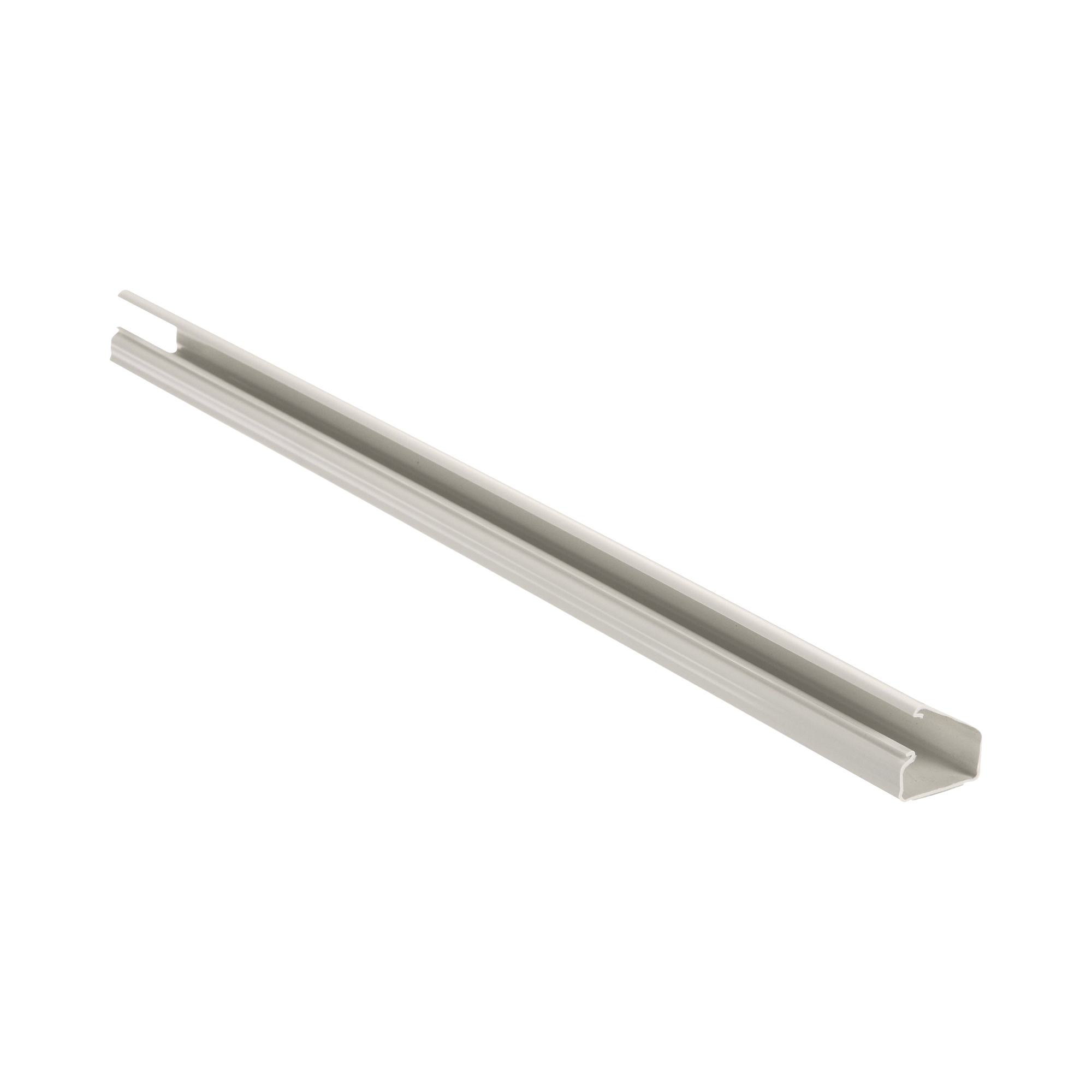 Canaleta LD10 de PVC rígido, con cinta adhesiva para instalación sin herramientas, de 38.4 x 24 x 1828.8 mm, Color Blanco Mate