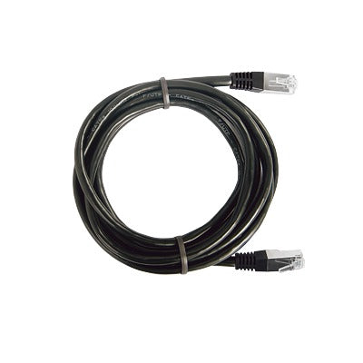 Cable de parcheo FTP Cat5e - 0.5 m  - negro