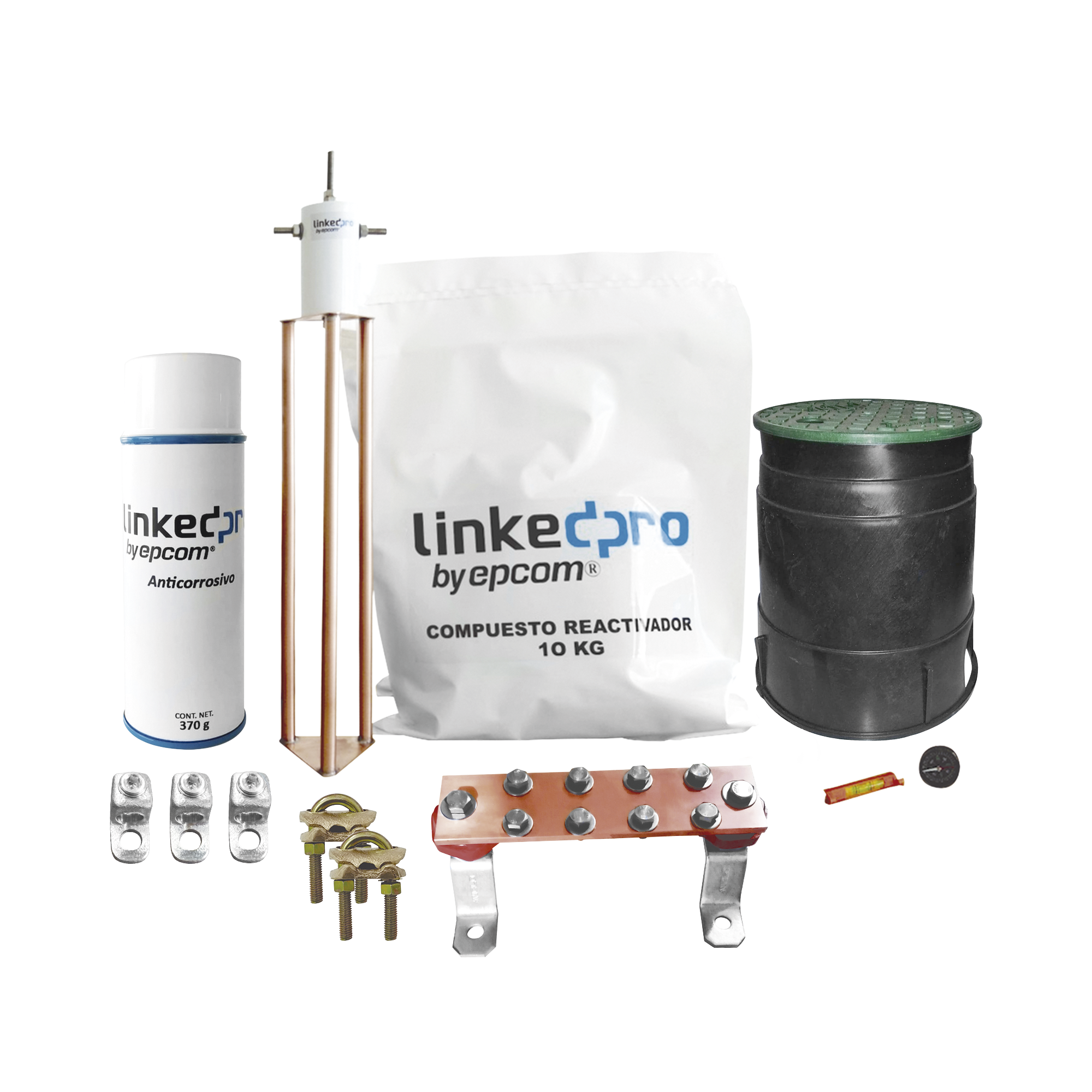 Kit de puesta a tierra LinkedPro, para protección de hasta 30 Amp.