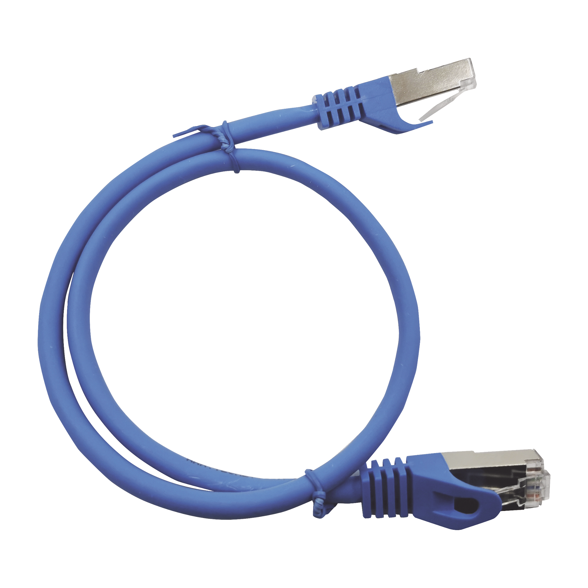 Patch Cord Cat6A 10G blindado 0.5M ( 1.64 ft ) AZUL