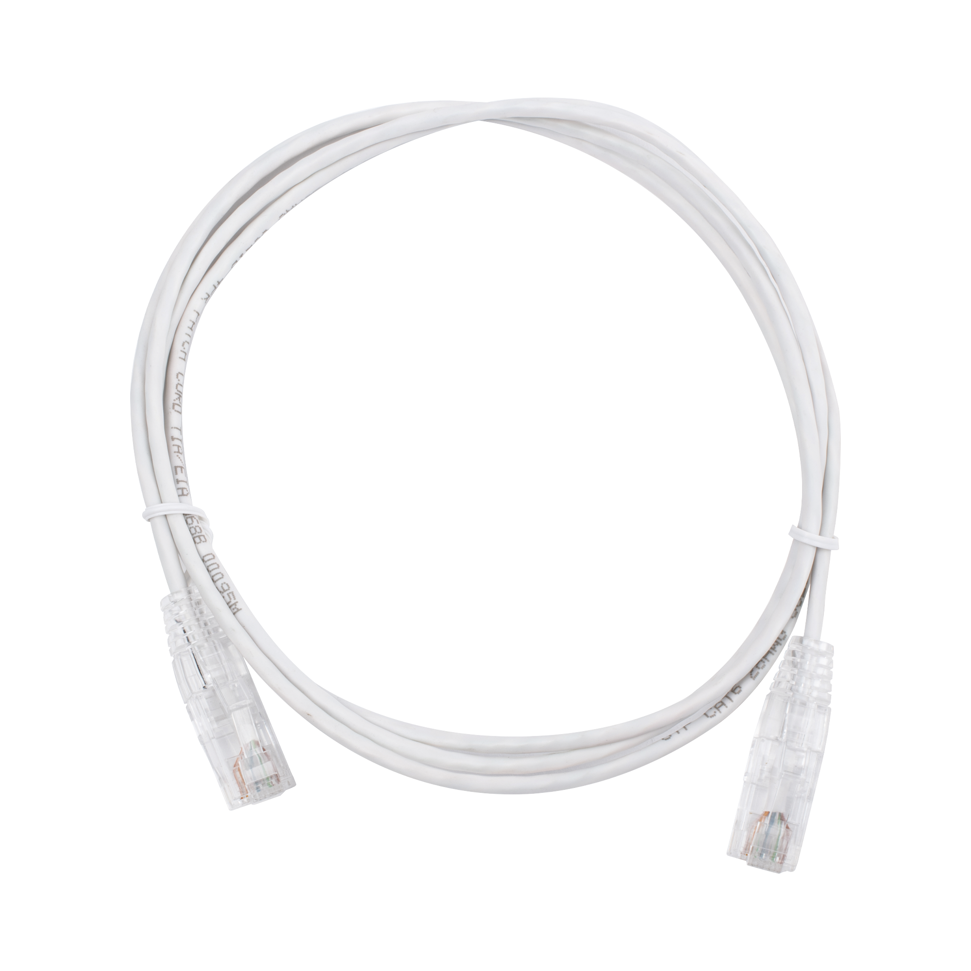 Cable de Parcheo Slim UTP Cat6 - 1.5 m Blanco Diámetro Reducido (28 AWG)