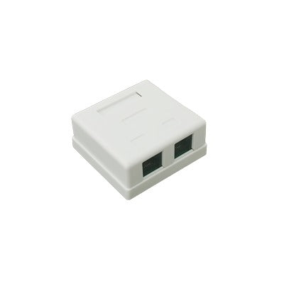 Caja de pared con Jack UTP Cat5e y Jack RJ11 telefónico