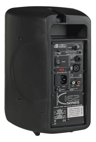 dBTechnologies Minibox K-162 Bafle 2 vías Autoamplificado, 2 Woofer 6.5" Tweeter 1" Potencia 160W  Entradas 1 combo XLR-1/4", RCA stereo