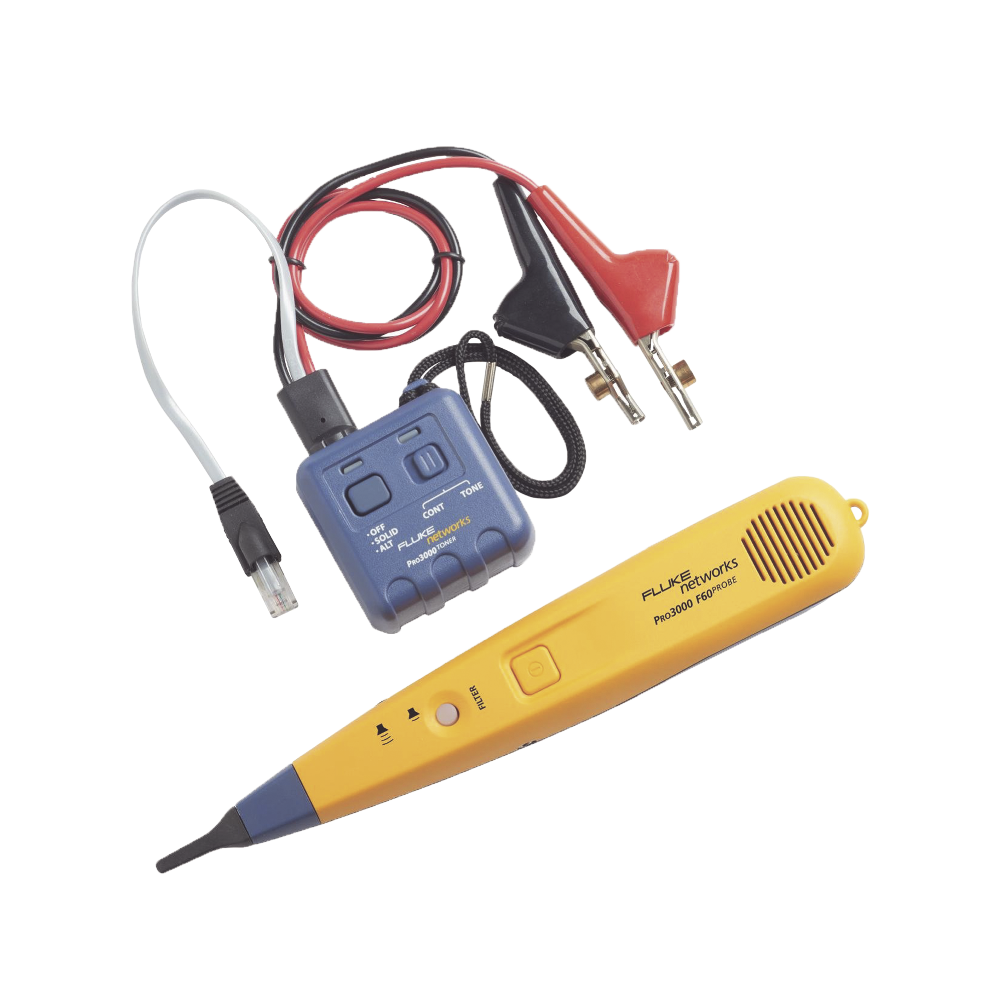 Generador y Sonda (Detector) de Tonos PRO3000™, Con Filtrado de Señales a 60Hz, Para Identificación de Señales Analogicas en Cableado Inactivo