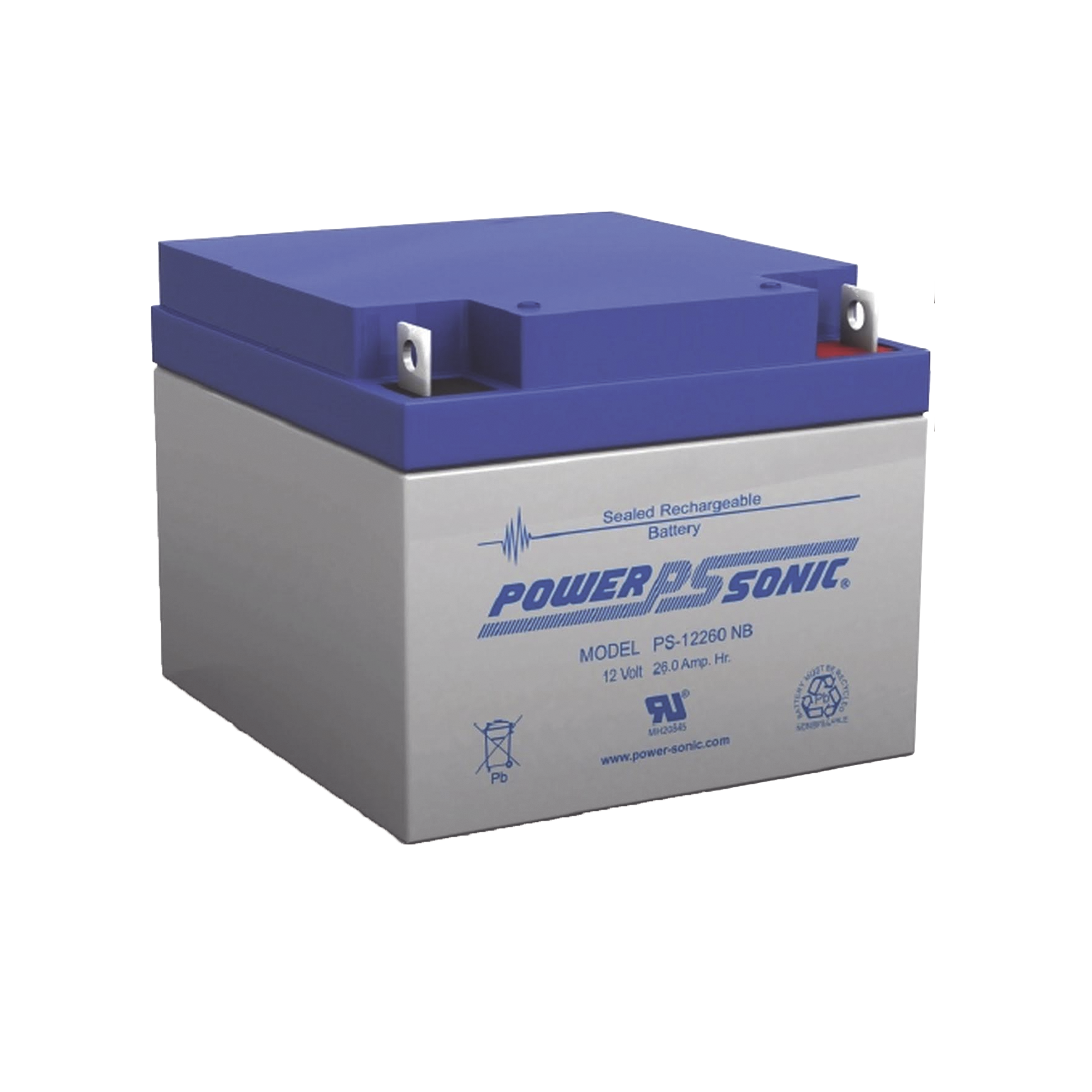 Batería de Respaldo UL de 12V 26AH / Ideal para Sistemas de Detección de Incendio / Control de Acceso / Intrusión / Videovigilancia / Terminales Tipo NB