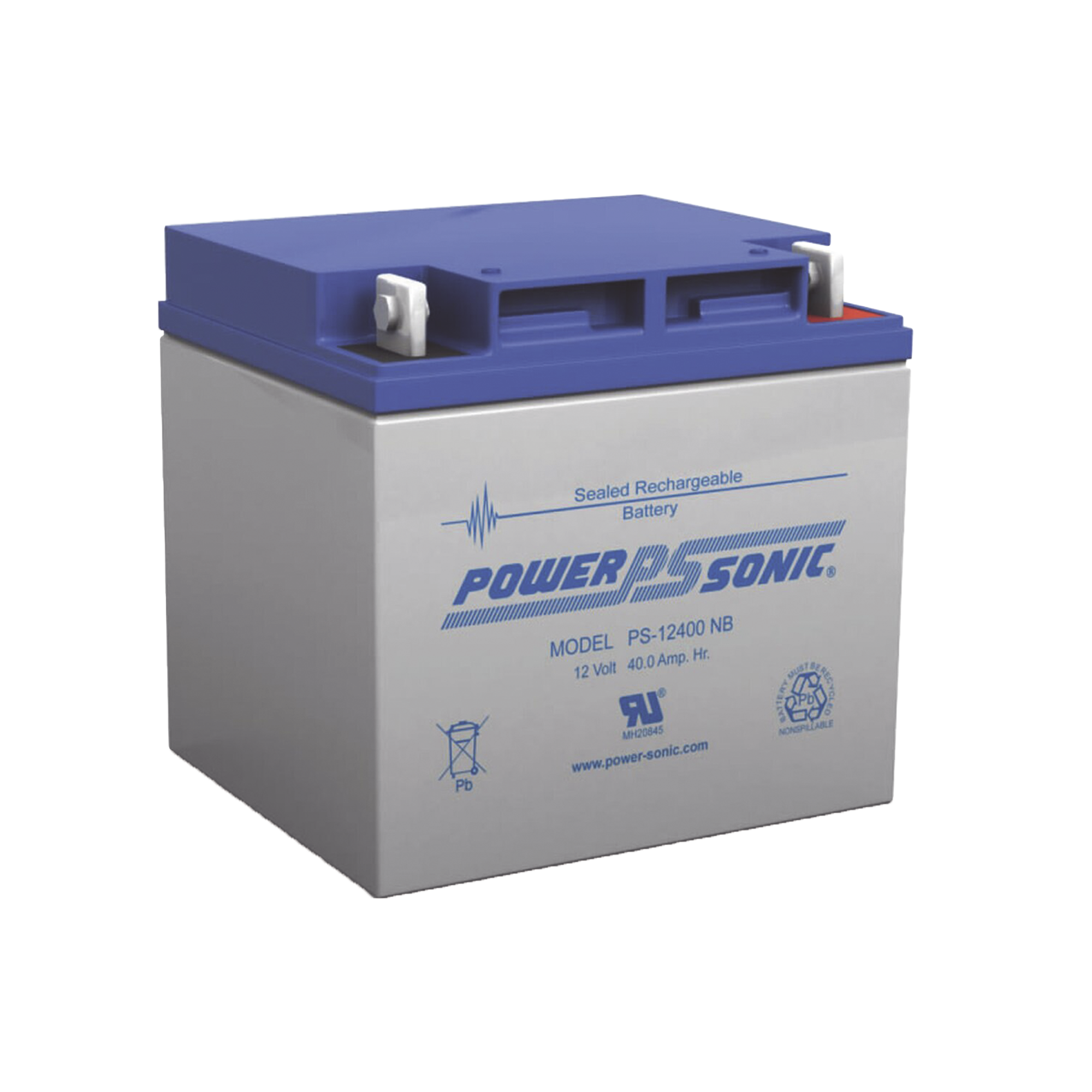 Batería de Respaldo UL de 12V 40AH / Ideal para Sistemas de Detección de Incendio / Control de Acceso / Intrusión / Videovigilancia / Terminales Tipo NB