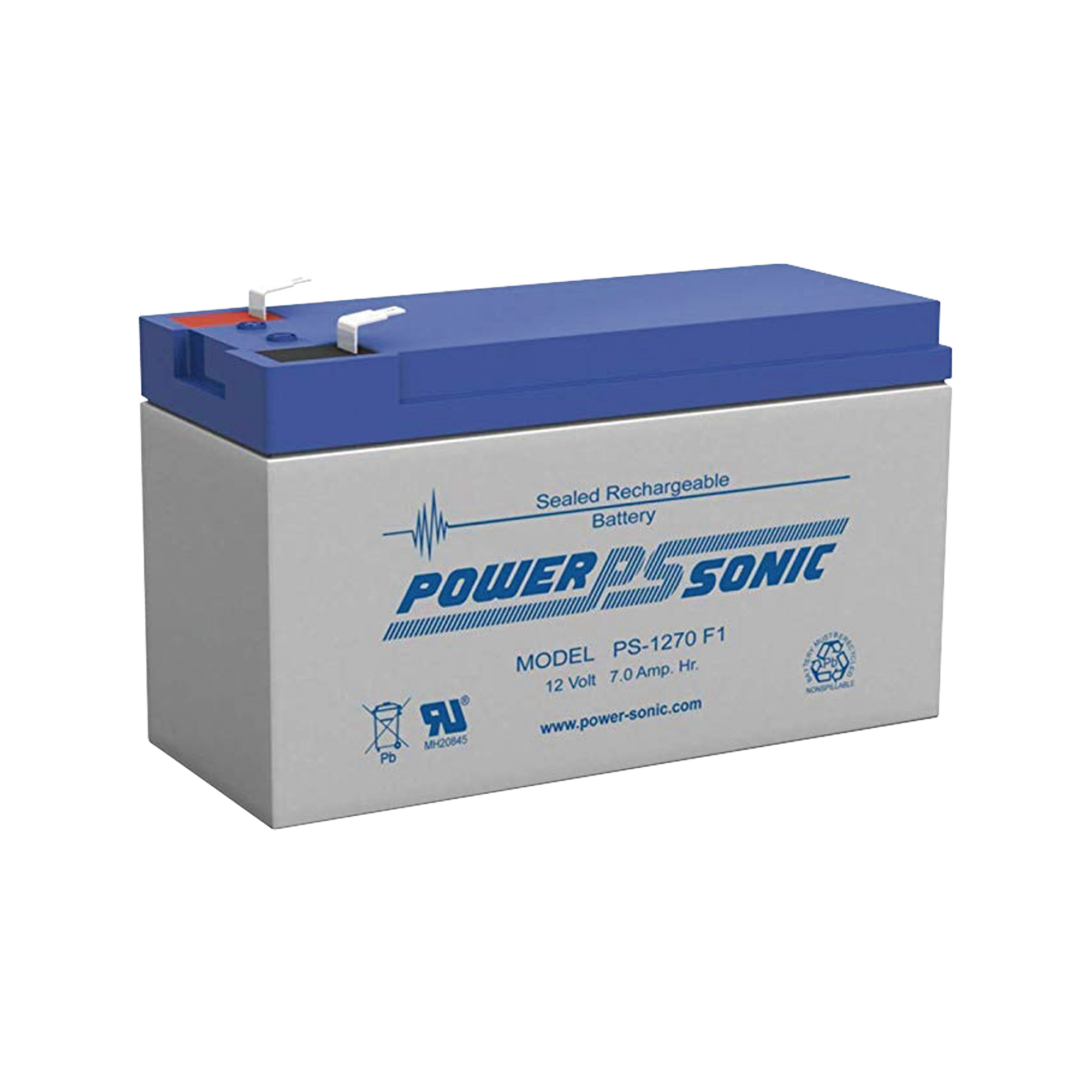 Batería de Respaldo UL de 12V 7AH / Ideal para Sistemas de Detección de Incendio / Control de Acceso / Intrusión / Videovigilancia / Terminales Tipo F1