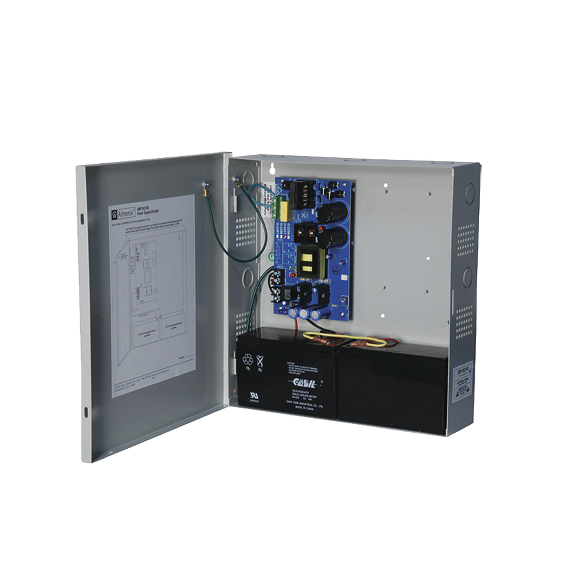 Fuente de Poder ALTRONIX de 24 Vcd @ 10 Amper / 1 salida / Ideal para aplicaciones de Control Acceso/Intrusión / CCTV / Con voltaje de entrada de 115 Vca / Con capacidad de baterías de respaldo / Requieren baterías