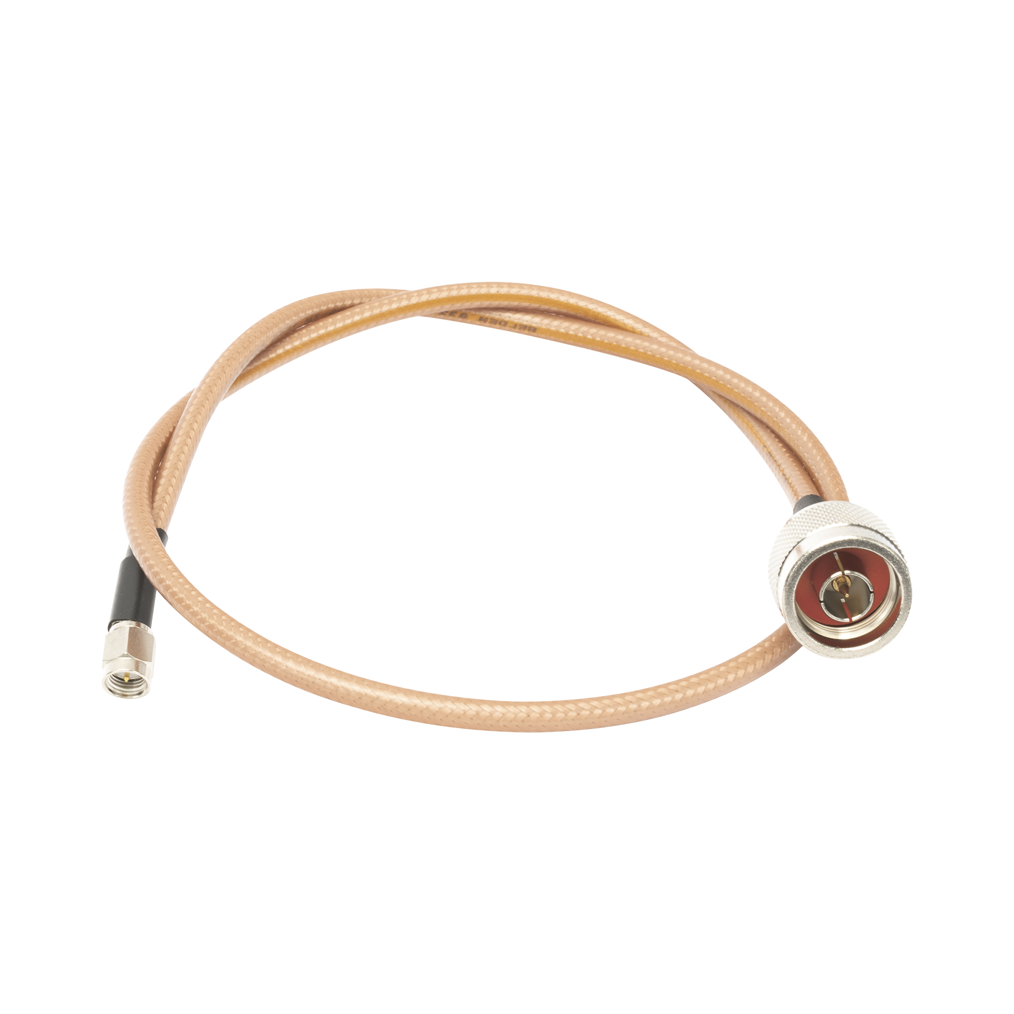 Cable de 60 cm tipo RG-142/U con conectores N Macho y SMA Macho (Hasta 8 GHz).