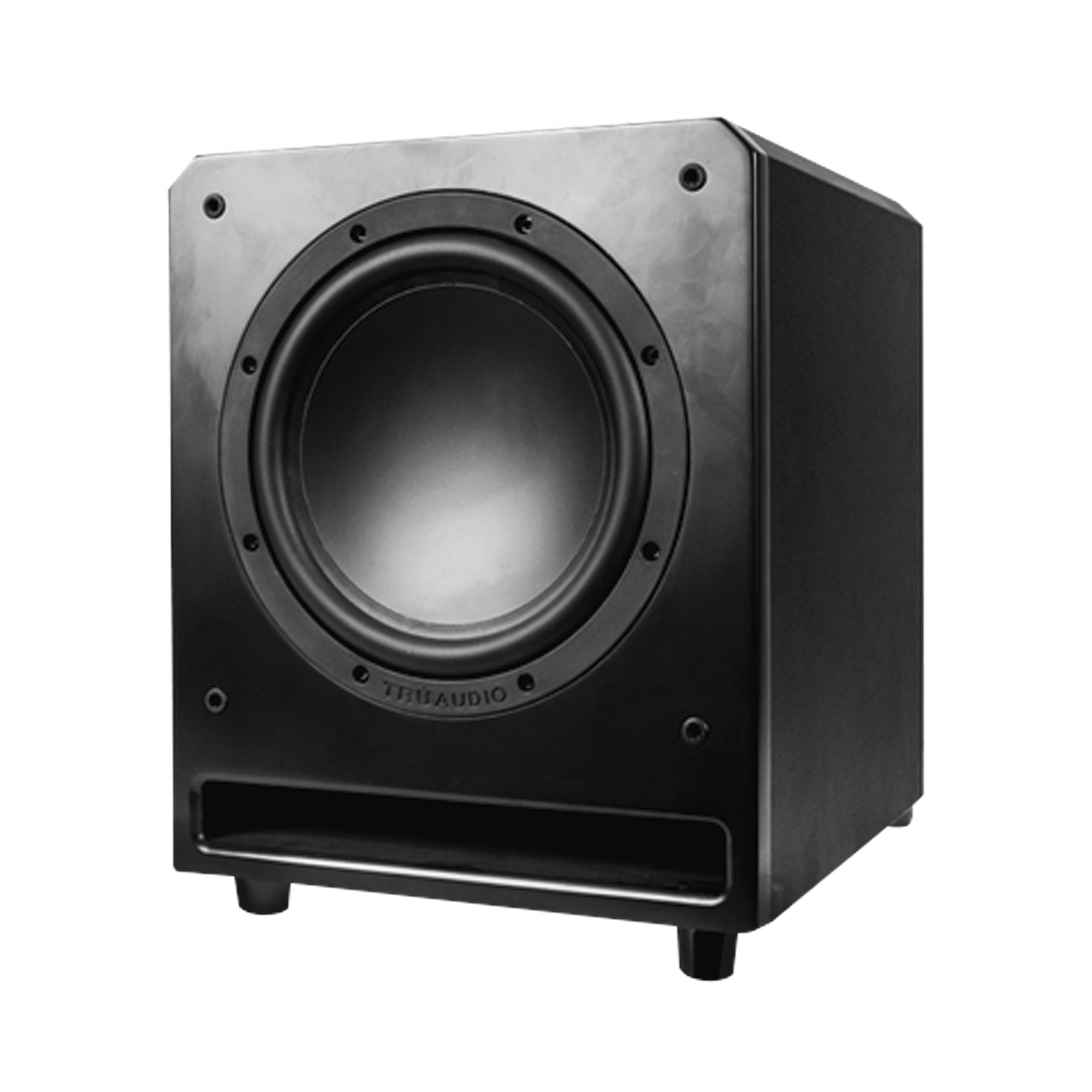 Subwoofer de ranura Activo con altavoz de 10 in, amplificador interno de 150W.