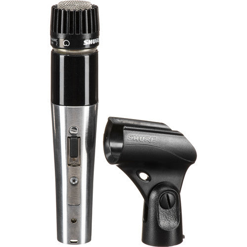 SHURE 545SD-LC Micrófono clásico Unidyne para instrumentos y pastilla vocal. Impedancia dual seleccionable, Interruptor encendido / apagado.