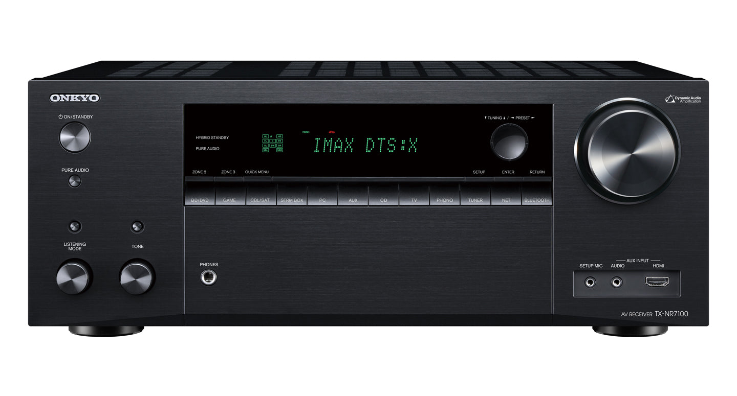 TX-NR7100 Receptor Smart A/V 9.2 Canales. HDMI 8K/60p HDR10
IMAX Enhanced. THX Select para teatro en casa y audio multizona; Asistente Google y Alexa.