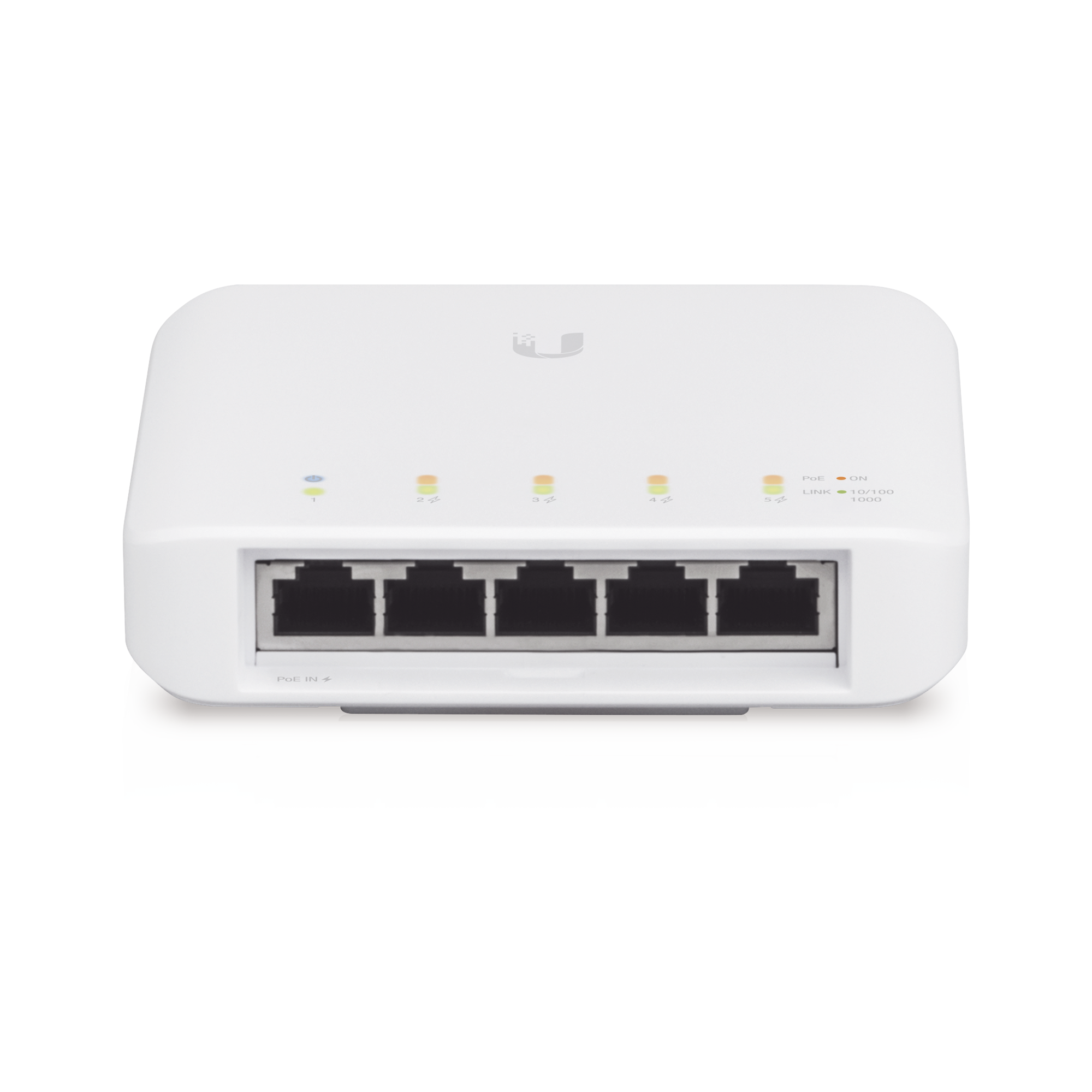 Switch UniFi FLEX de 5 puertos para exterior IP55 (1 x PoE de entrada 802.3af/at/bt y 4 puertos PoE de salida 802.3af)