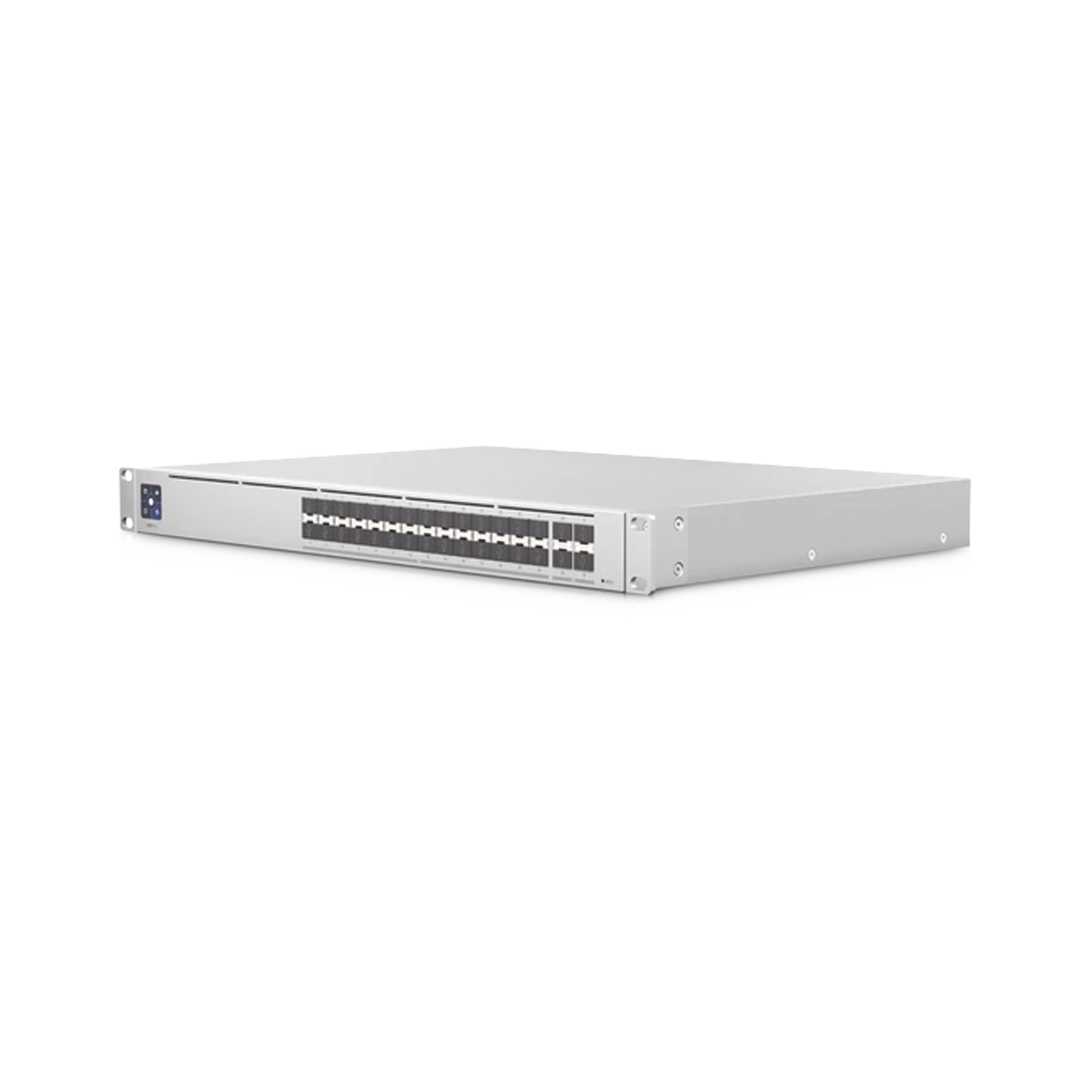 UniFi Switch PRO Aggregation Capa 3 para fibra óptica con 28 puertos SFP+ (10G) y 4 puertos SFP28 (25G), pantalla informativa