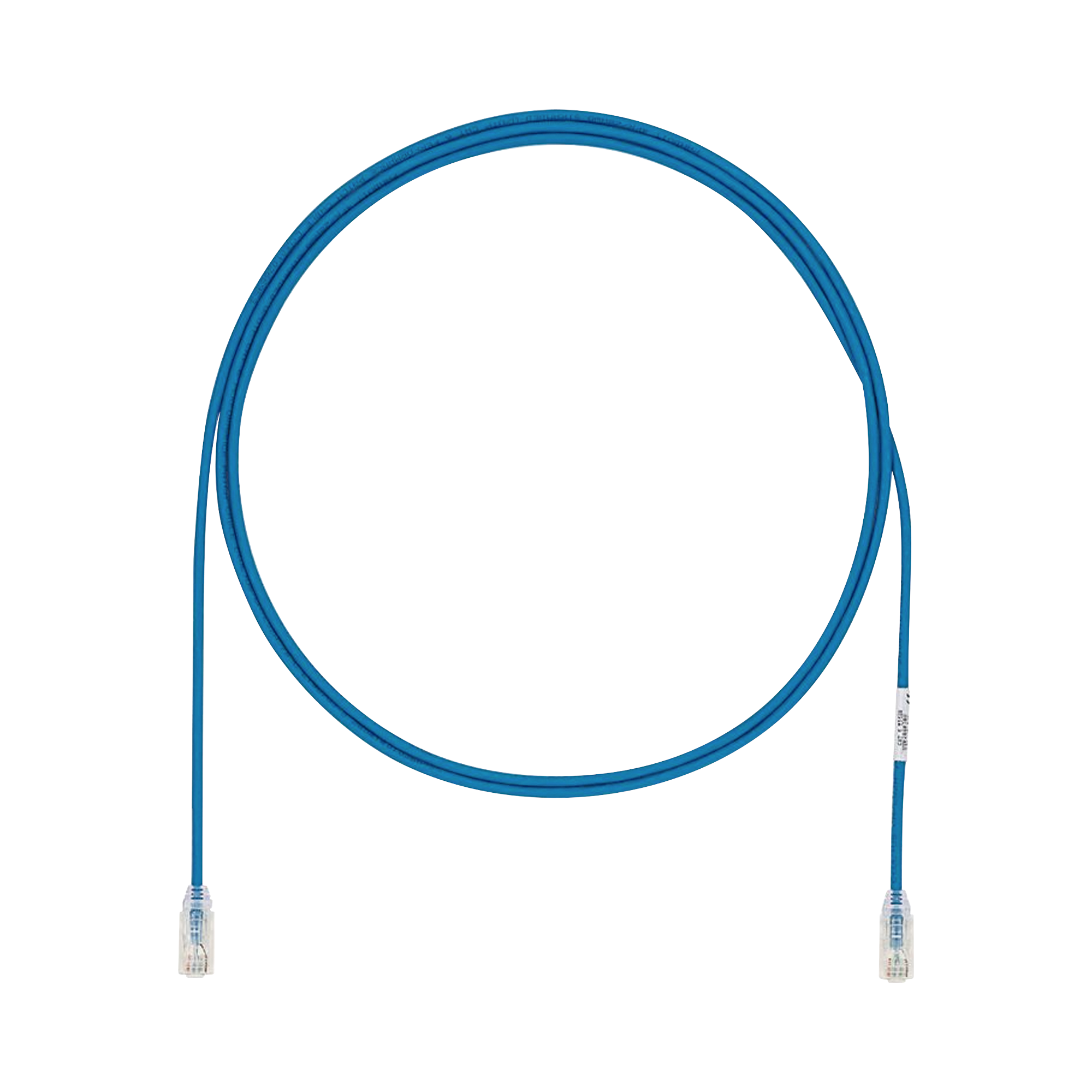 Cable de Parcheo UTP Cat6A, CM/LSZH, Diámetro Reducido (28AWG), Color Azul, 10ft