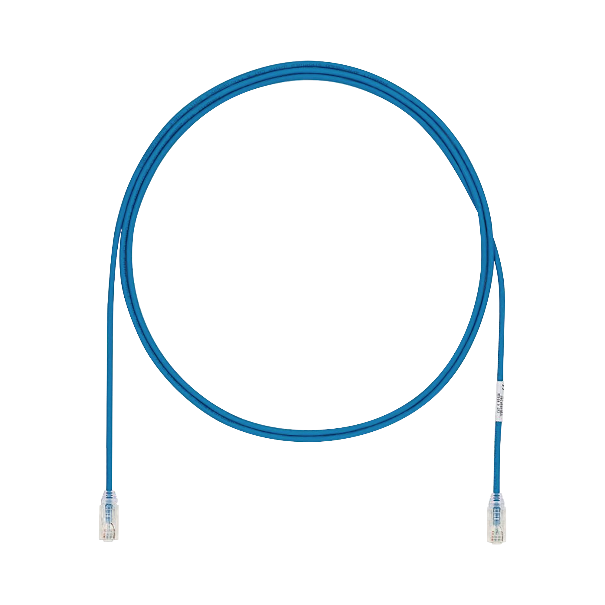 Cable de Parcheo UTP Cat6A, CM/LSZH, Diámetro Reducido (28AWG), Color Azul, 7ft
