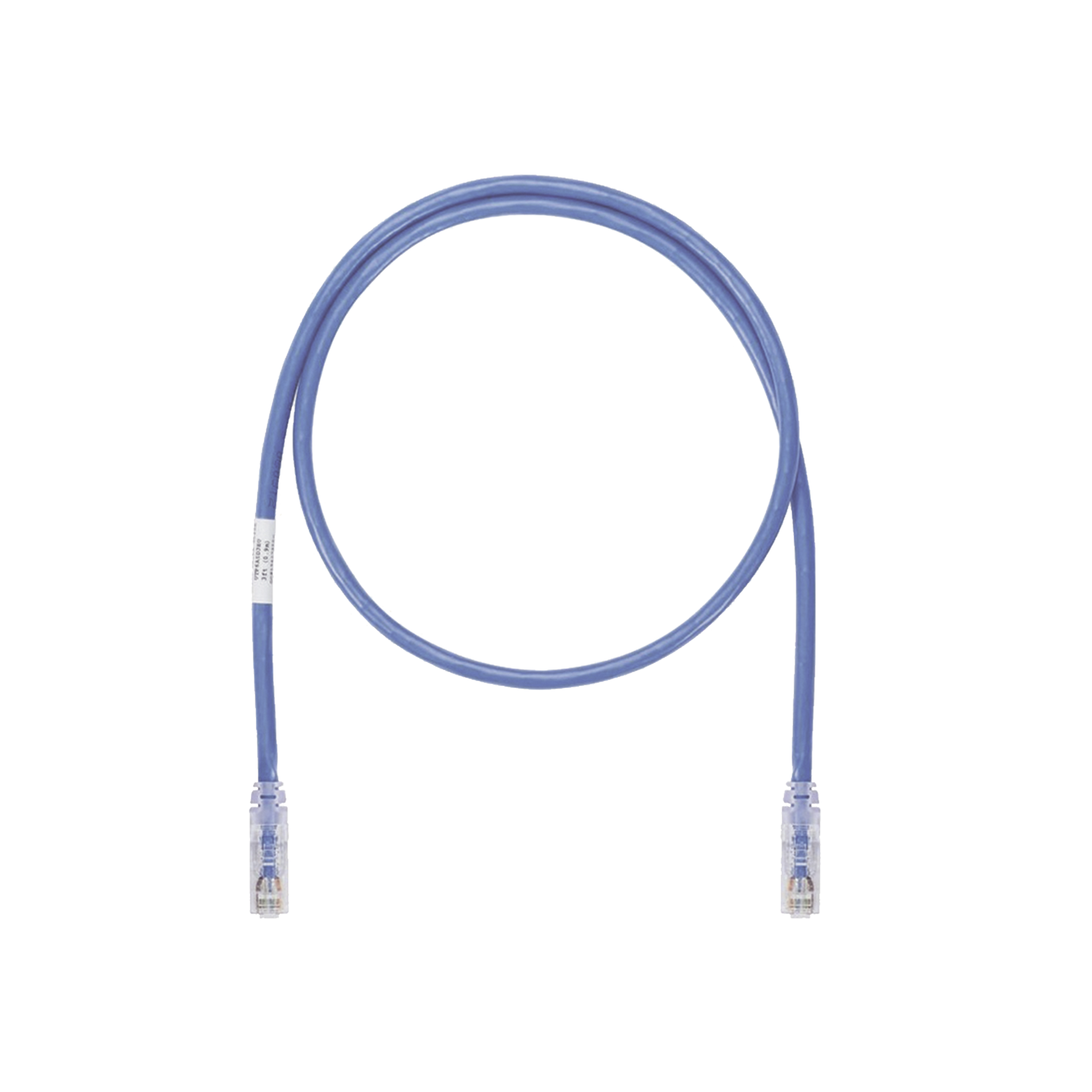 Cable de Parcheo UTP, Cat6A, 24 AWG, CM, Color Azul, 14ft