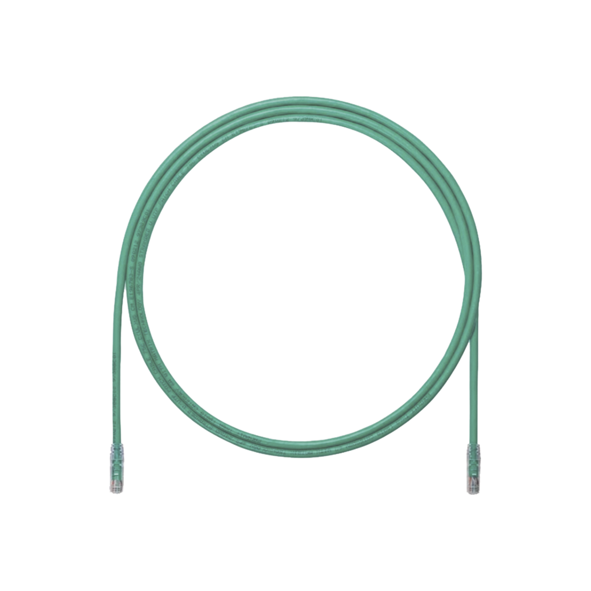 Cable de Parcheo UTP, Cat6A, 24 AWG, CM, Color Verde, 3ft